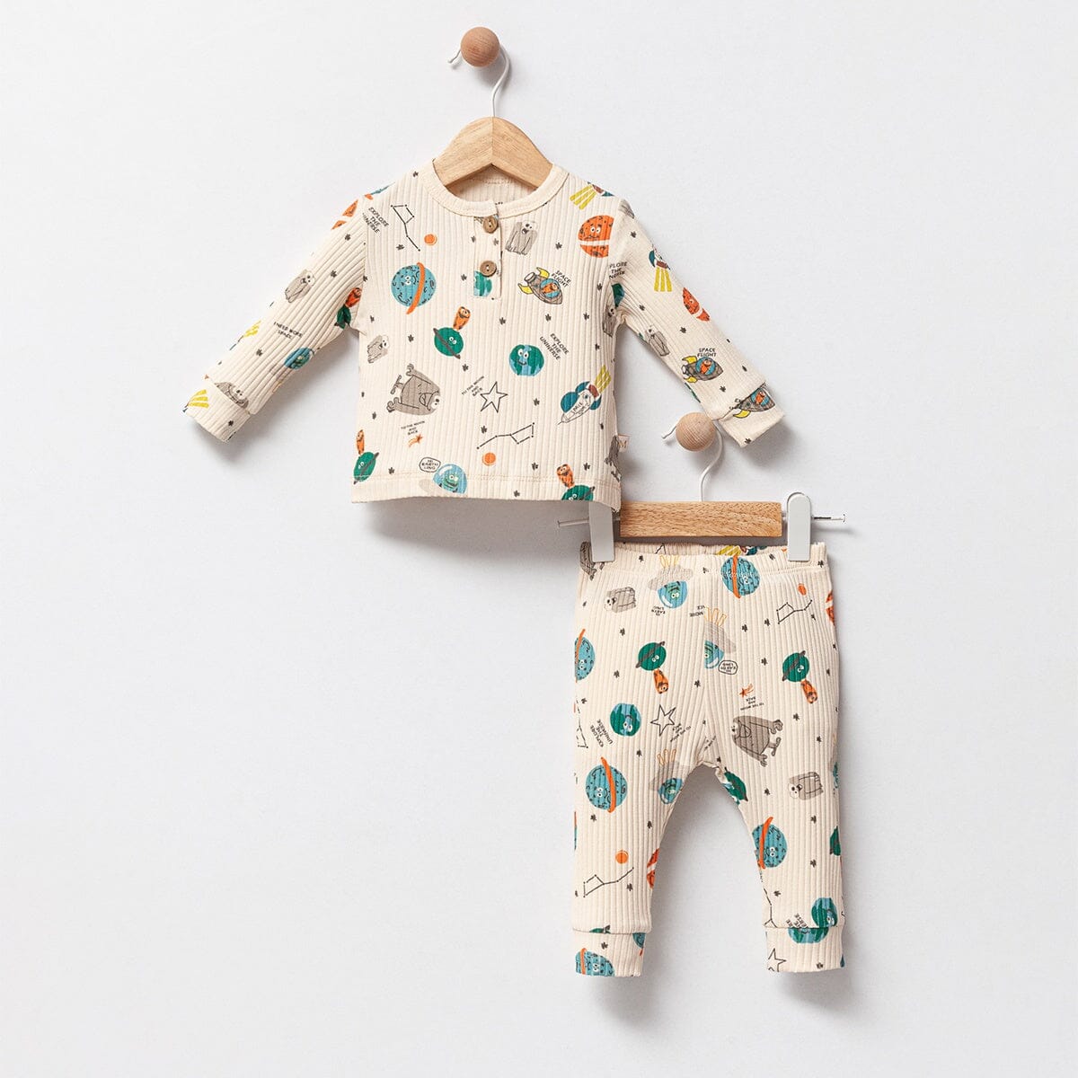 Charming Paper Plane Newborn Pajama Set General Melisa