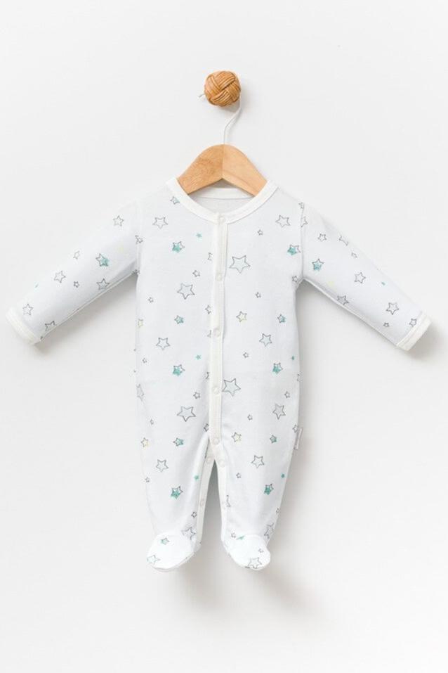 Star-Printed Cotton Sleepsuit for Premature & Tiny Babies General Babydola