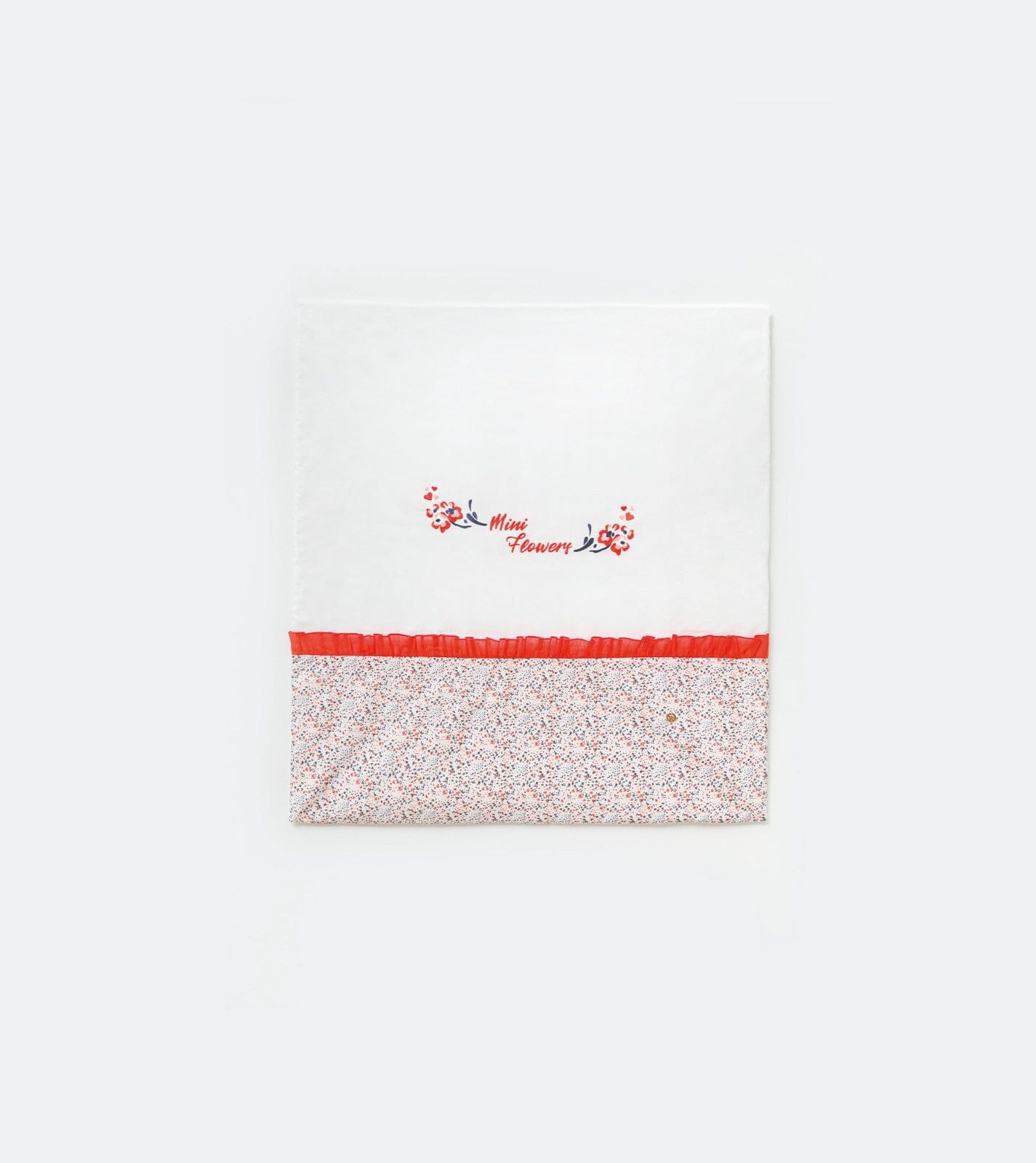 Floral Embroidered Double-Layer Baby Blanket Blanket Babydola