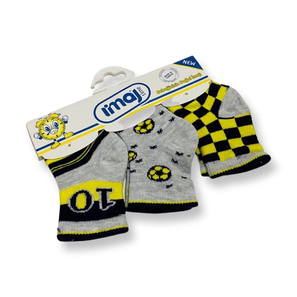 3 in 1 Baby TBaby Boys Football Socks Set General imaj