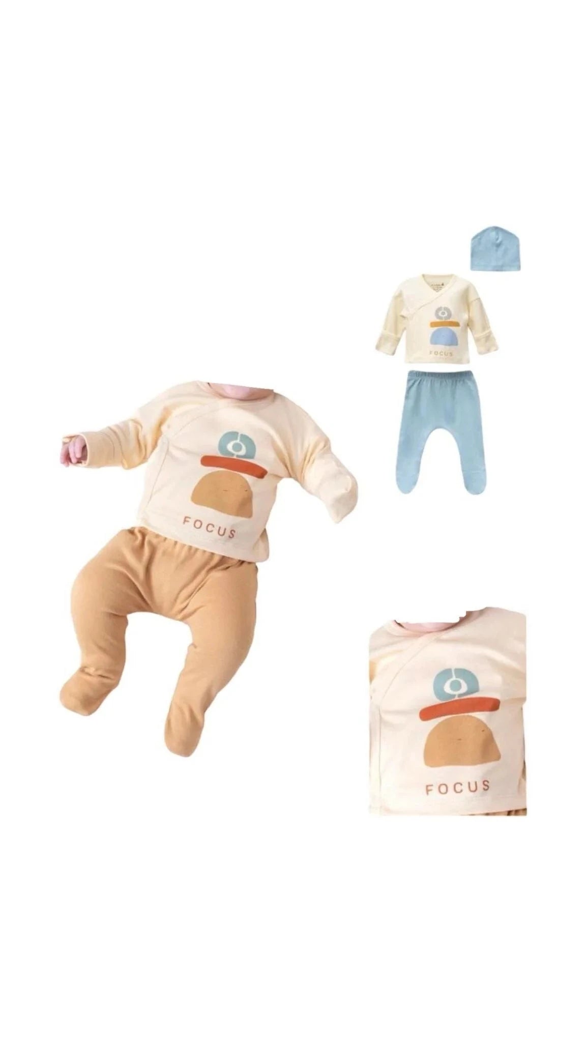 Baby Boy 3-Piece Outfit Set newborn Vovido