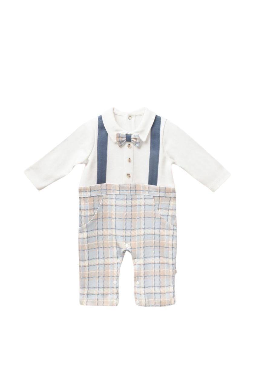 Checked Romper with Bow Tie Baby Romper Not specified