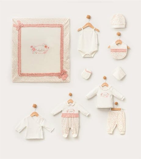 Baby Girl Flower Of Joy - 10 Pieces Organic Cotton General Babydola