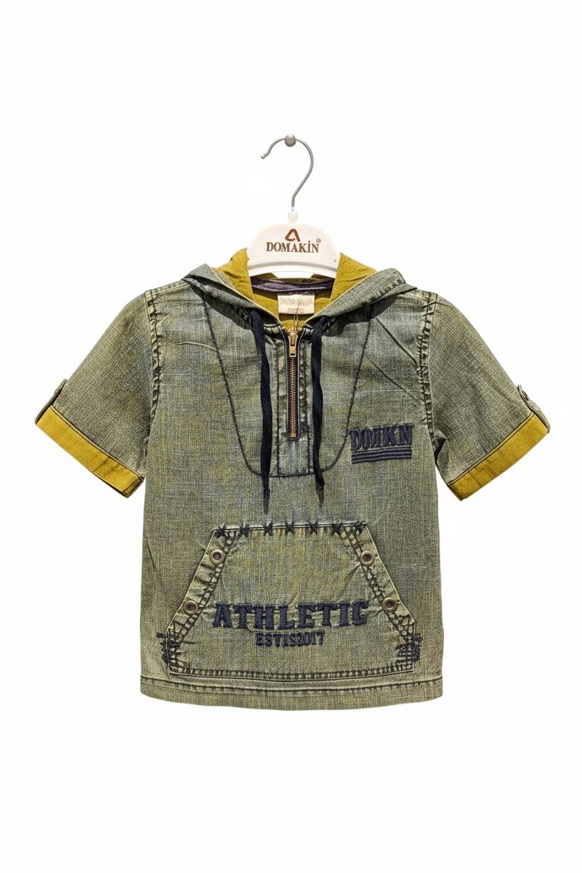 Boys' Denim Hoodie and Jeans Set (1-4 Years) General DOMAKIN