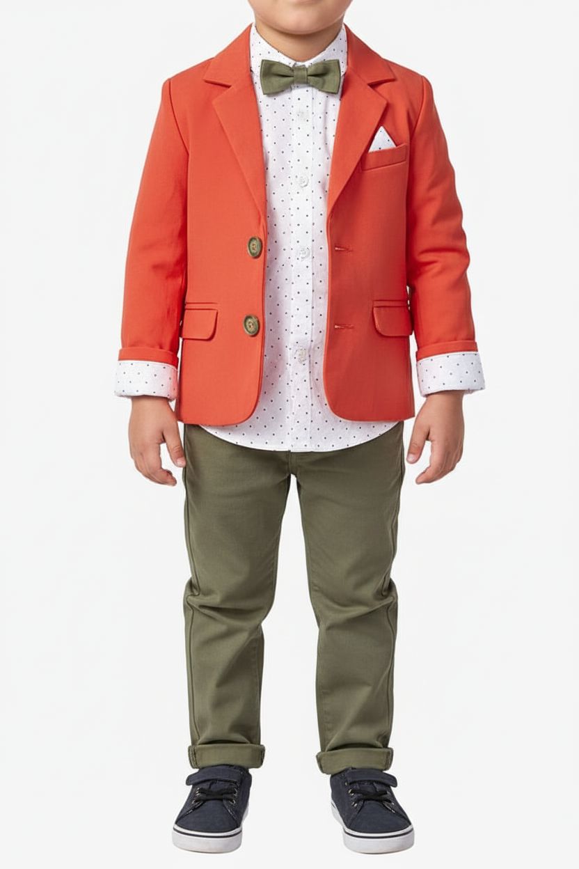 Boys' 4-Piece Outfit Set (2-5 Years) Formal Suit Bebus Kids