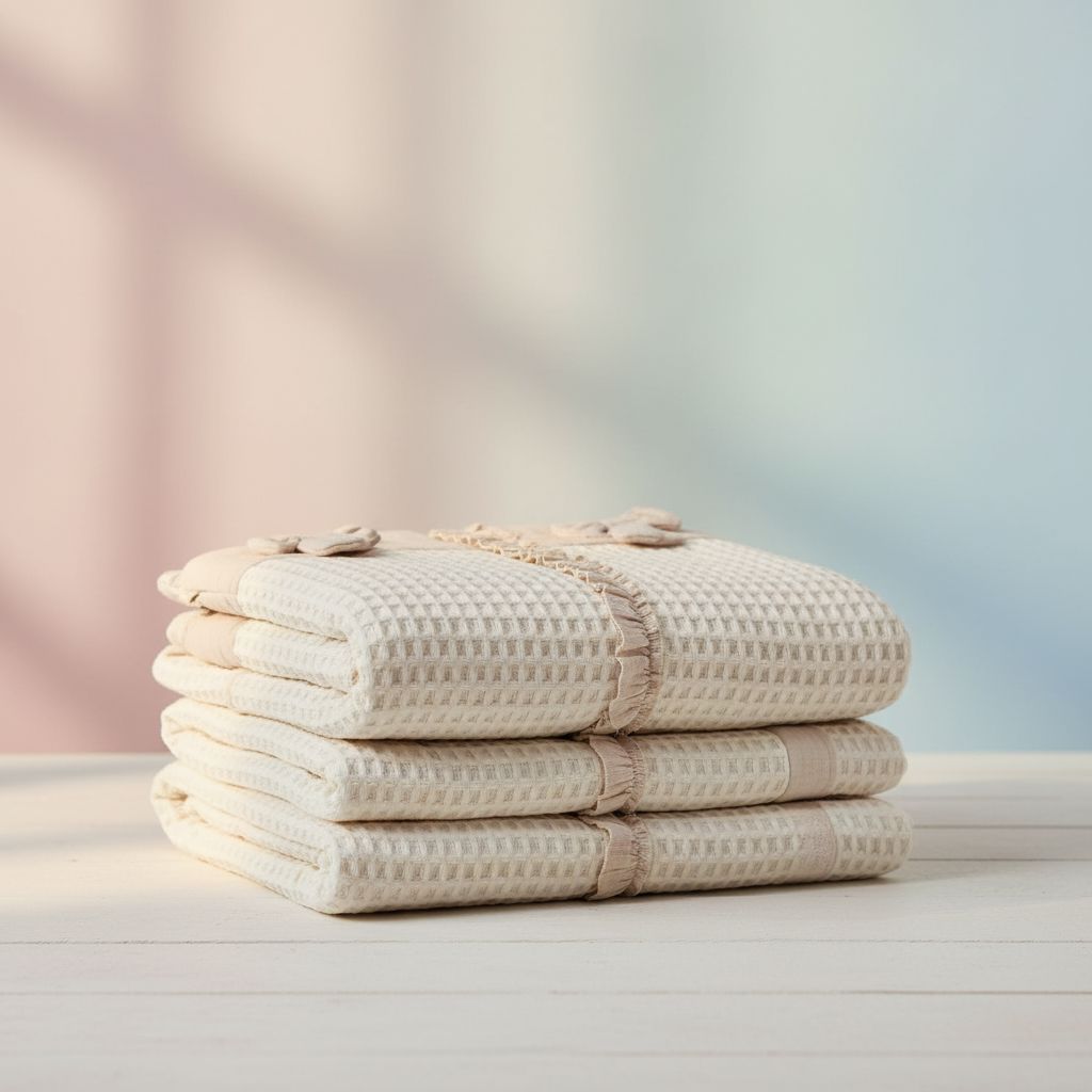 Girls Muslin Sleeping Bag - Waffle Baby Sleeping Bag biorganic