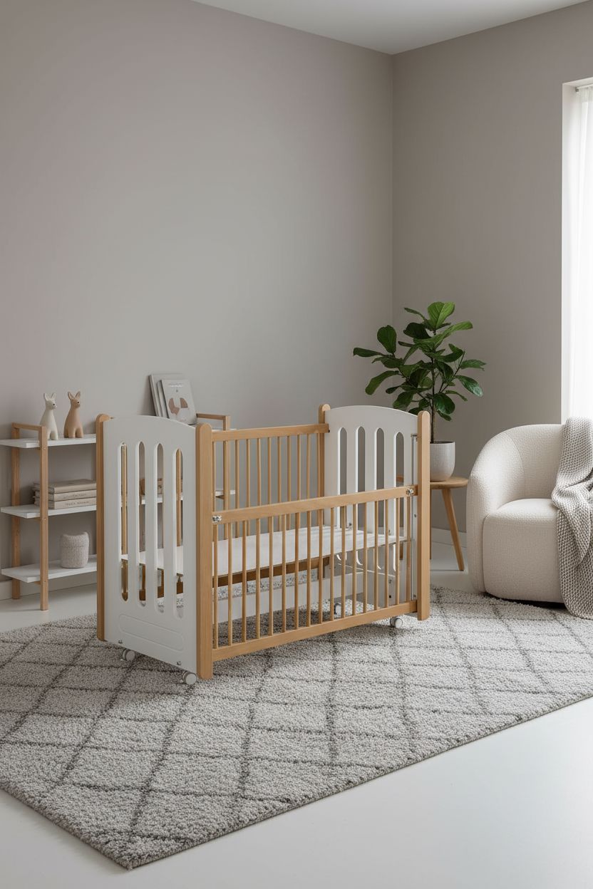 Mia Natural Wood Cradle furniture Meltem Kids