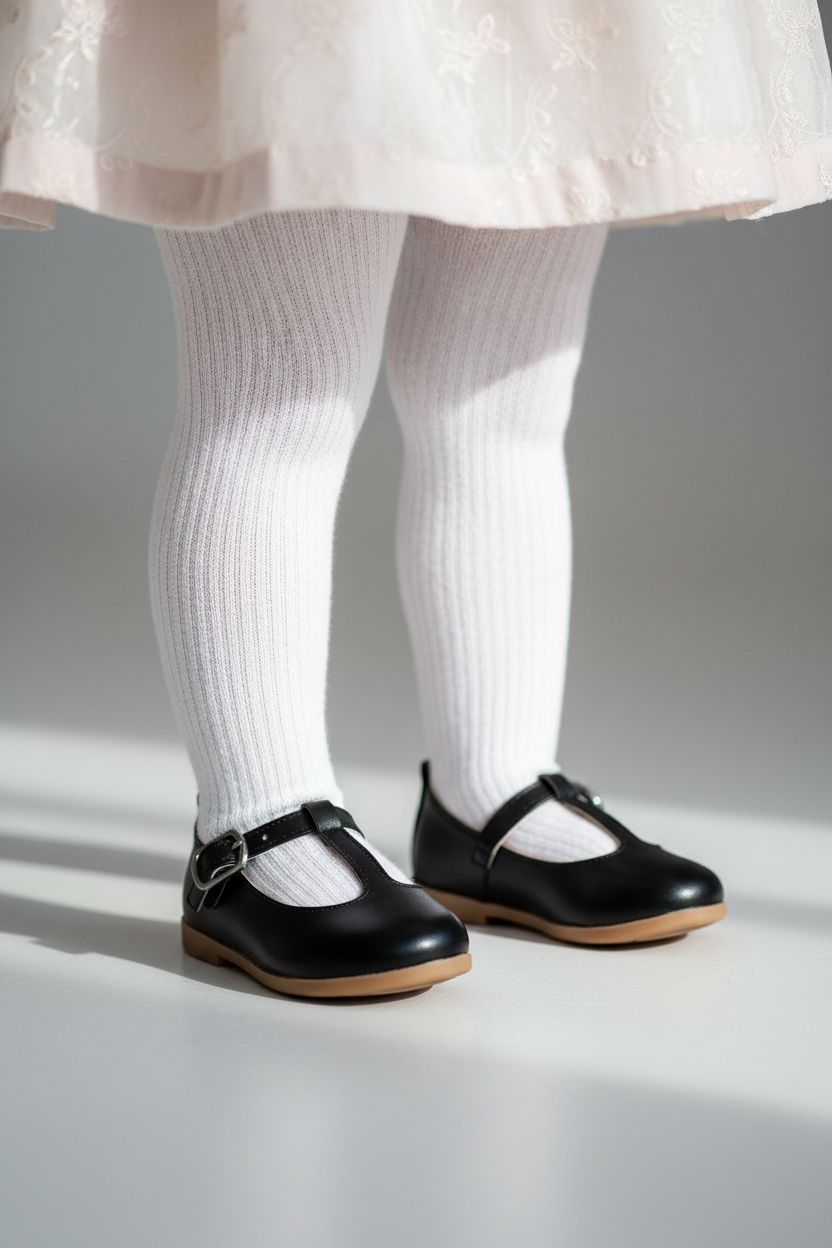 Timeless Leather T-Bar Shoes for Girls SHOES Mia&Lui
