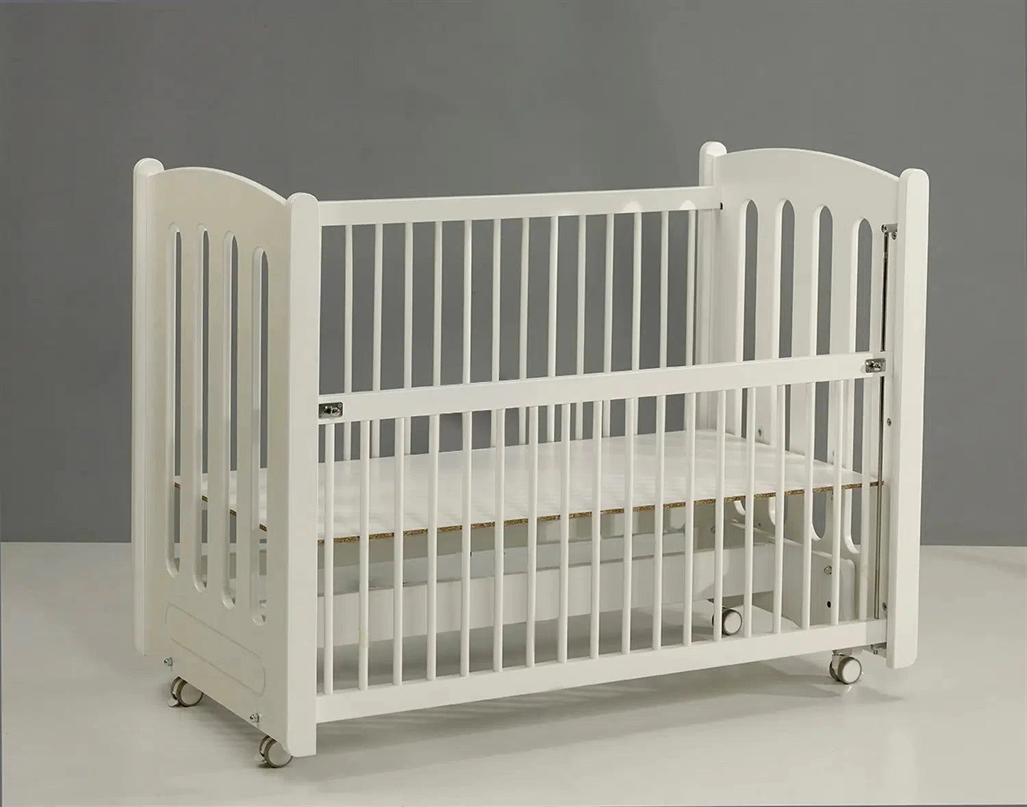 MeltemKids Mia Co-Sleeper Wooden Rocking Cradle 60x120 cm baby crib Meltem Kids