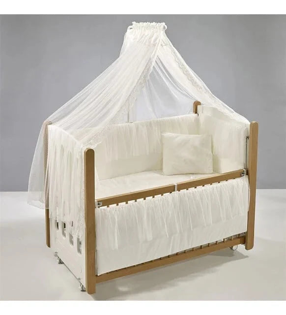 سرير ميا الهزاز مع طقم فراش فاخر CRIB Meltem Kids