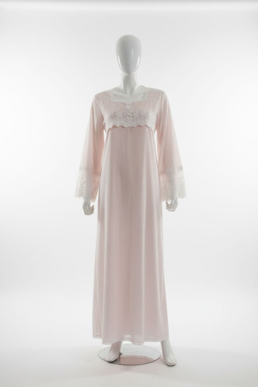 Voile Cotton & Tulle Lace Maternity Gown Cotton Box