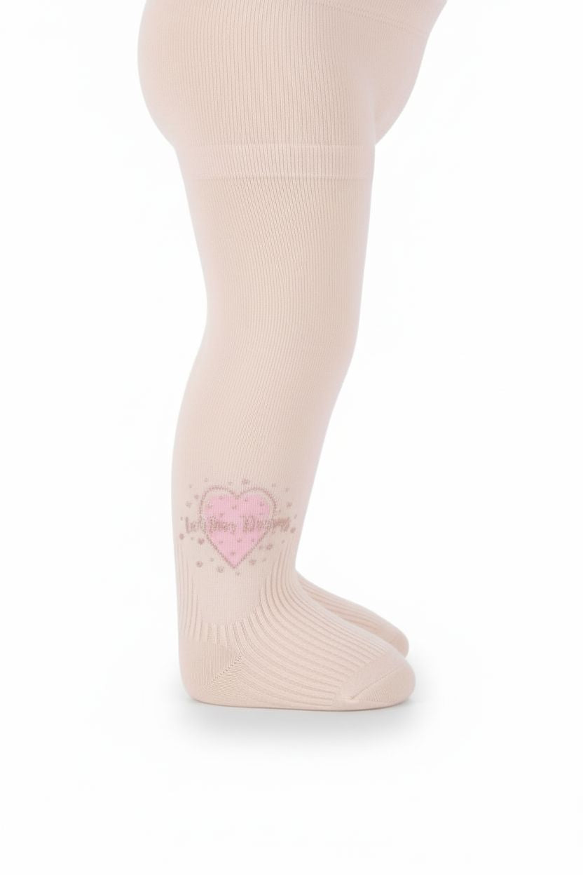 Baby Girls' Heart Tights (0-24 Months) General KATAMİNO
