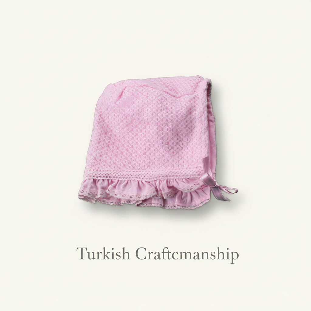 Victorian Pink Baby Girl Hat (0-6 Months) General Babydola