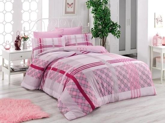 Pink Check 8 Piece Queen Size Quilt Set BEDDINGS Boutique 
