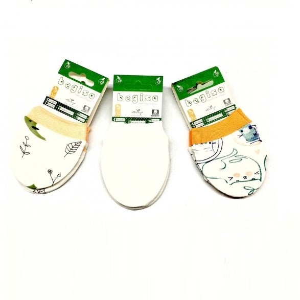 3 in 1 Cute Baby Boy Scratch Mitts General begisa