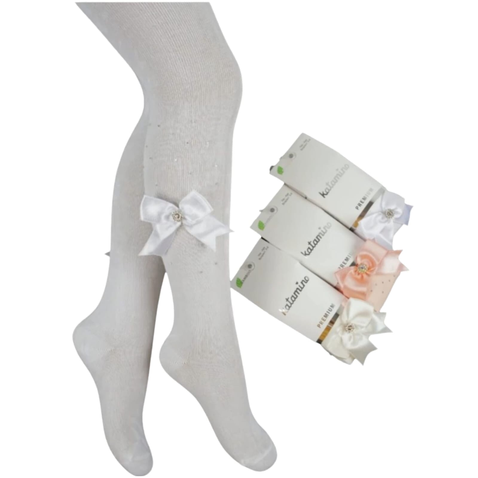 Glitter and Bow Tights General KATAMİNO