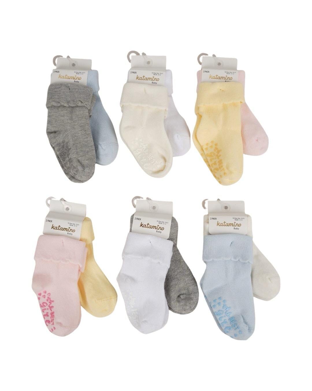 The Best Girl 2 Packs Non Slip Cotton Socks General KATAMİNO