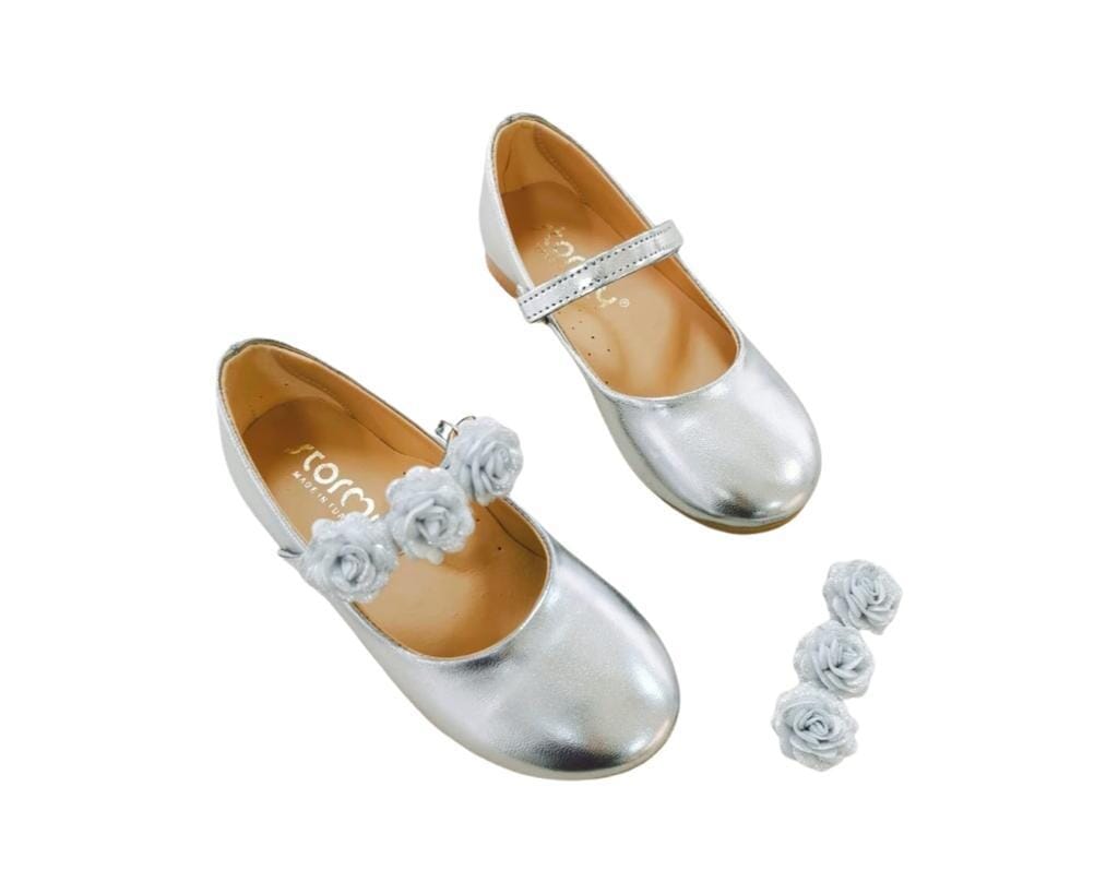 “Silver flowers Shoes-P SHOES STORMY 