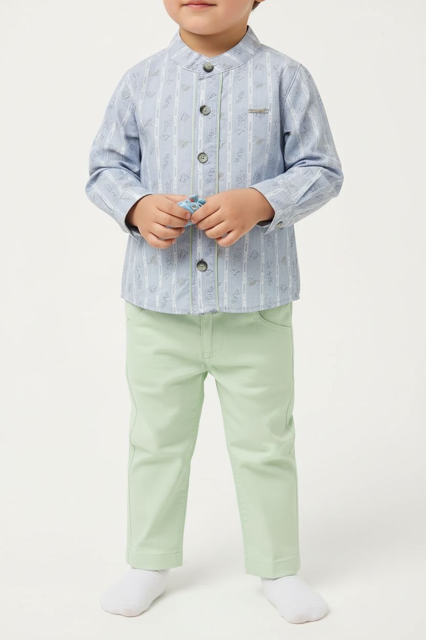 5 Pieces Gift Baby And Toddler Set- Coordinated Pants and Shirt General Babydola 