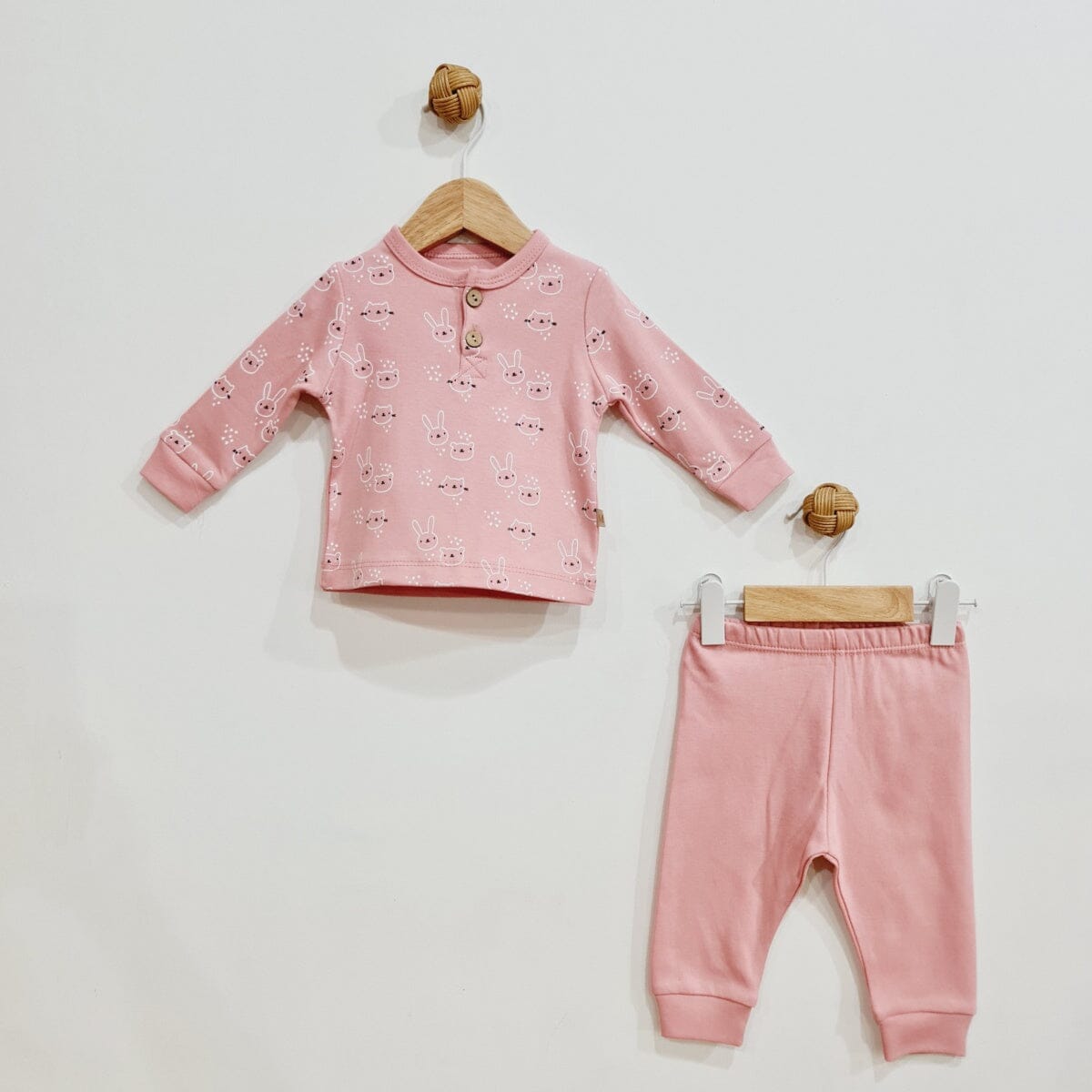 Cute Pink Bunny Baby Set baby pajama Melisa 