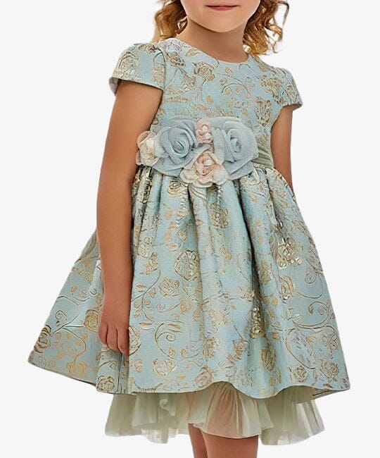 Mint Blossom Dress for Girls Party Dress Pink Girls 