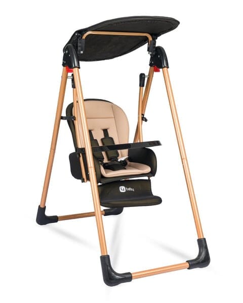 4 Baby Funny Swinging High Chair - Gold Black General 4baby 