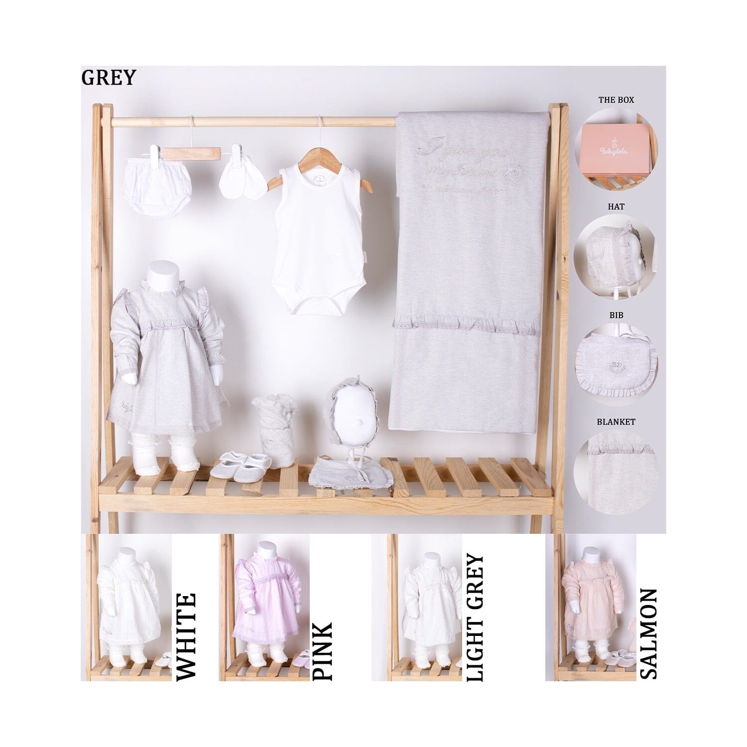 Premium 10-Piece Organic Cotton Baby Girl Welcome Set 10 pieces baby girl greeting set Babydola 