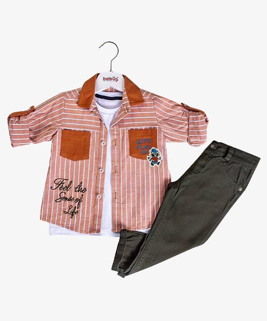 Boys 3-Piece Cotton Set General Bebus Kids 