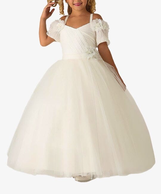 Enchanting White Tulle Dress for Girls Teens party Dress MISS HELIN'A 