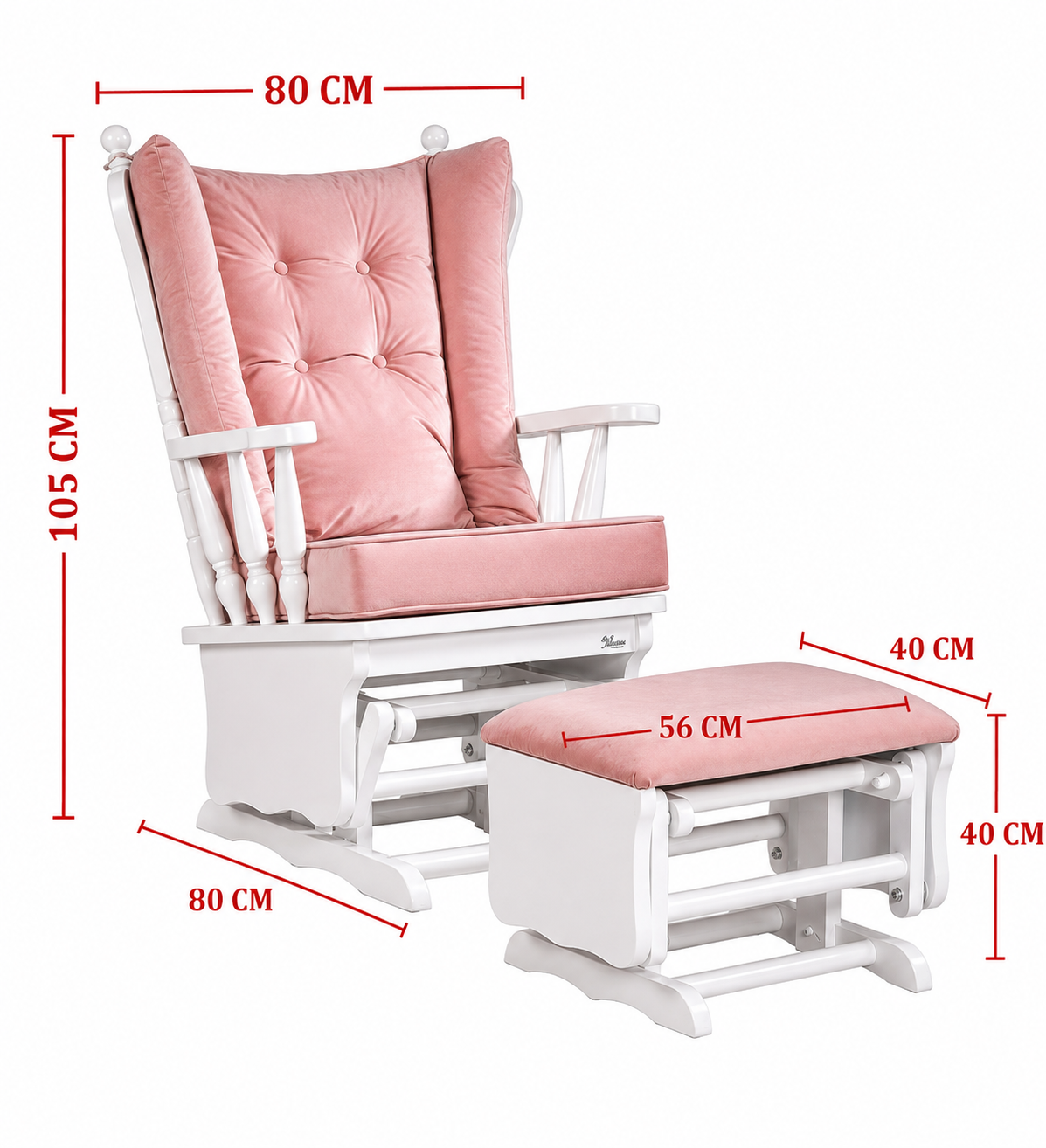 كرسي الهزاز من ميلتم كيدز  للرضاعة والاسترخاء مع الماركيز