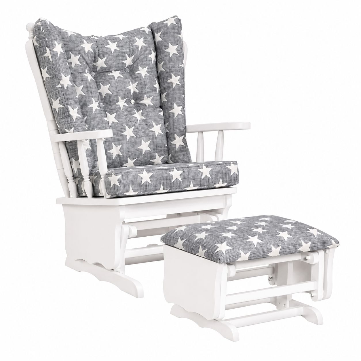 MeltemKids Rocking Nursing & Relaxation Chair with Ottoman nursing chair Meltemkids 