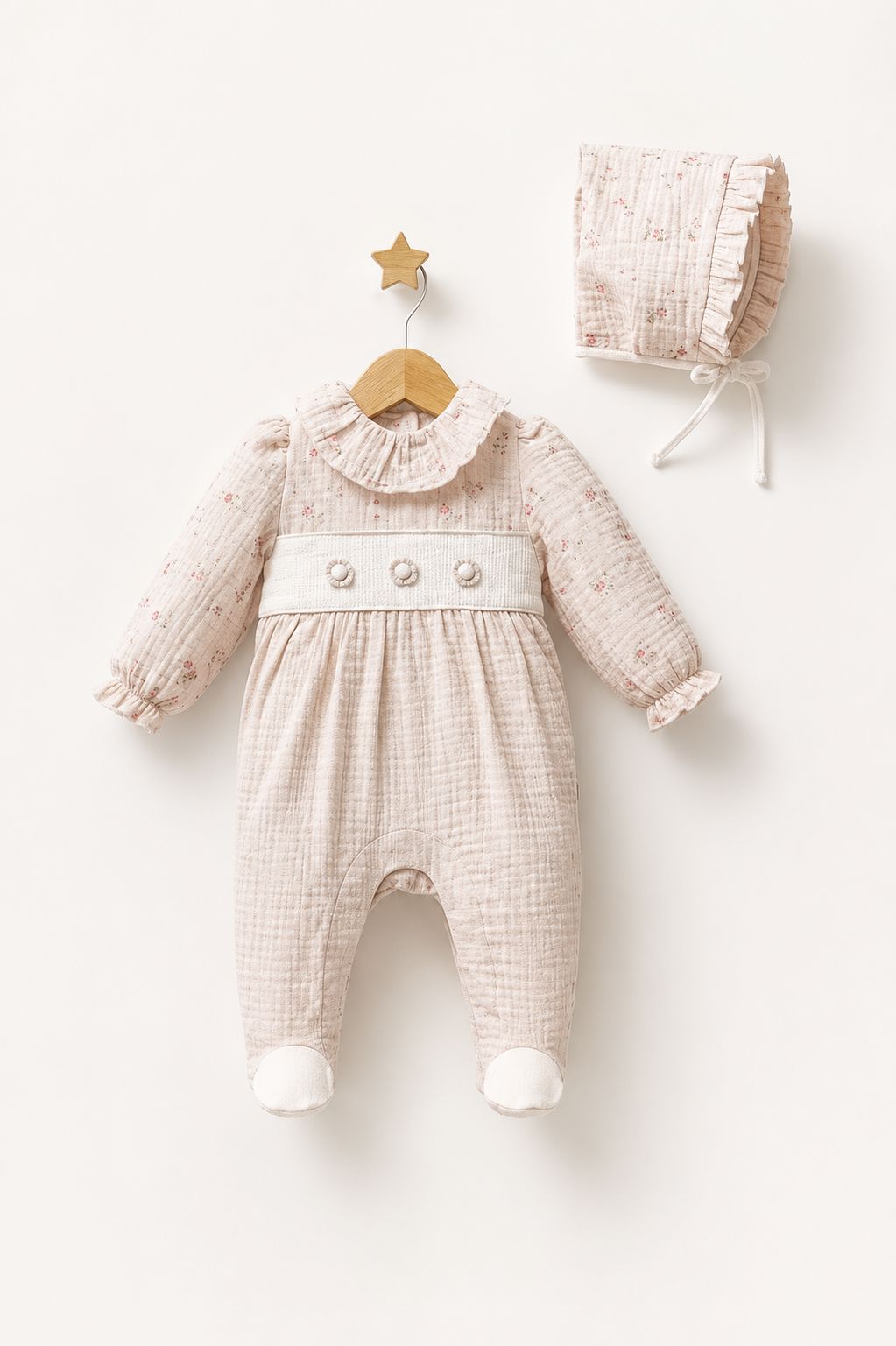 Baby Romper & Bonnet Set romper TONGS 