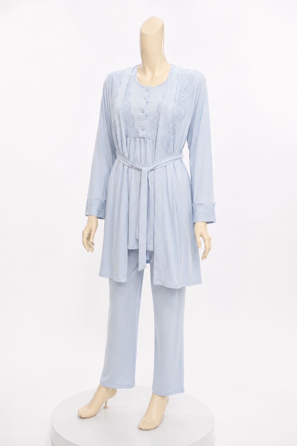 Elegant Lace Maternity & Nursing Set – 3 Pieces pajama Xses 