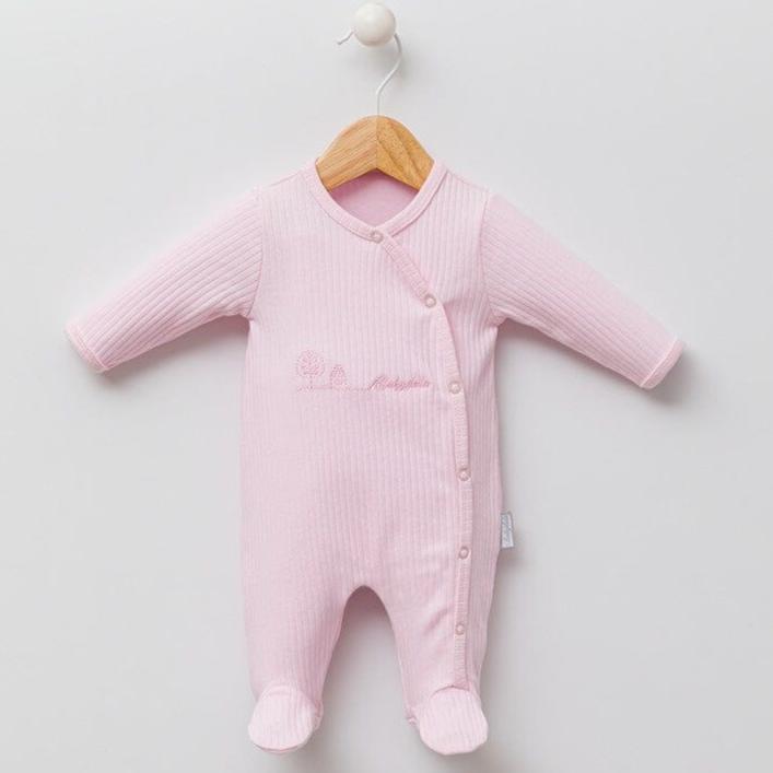 Sleepsuit for Premature Baby Girl - Light Pink 100% Cotton General Babydola 