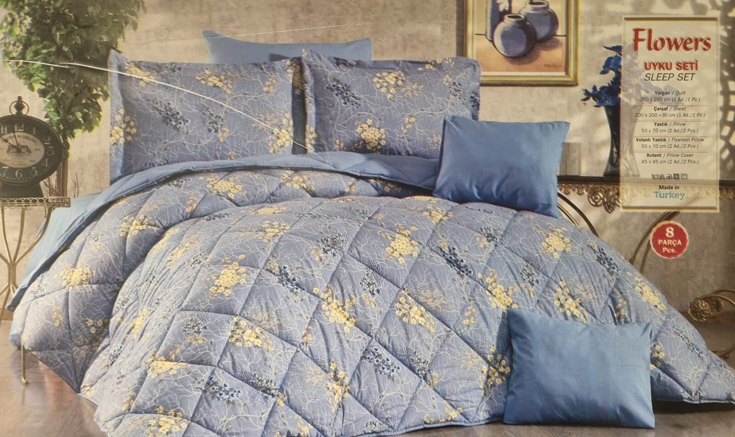 Dreams of Blue Elegance Bedding Set General Zarah 