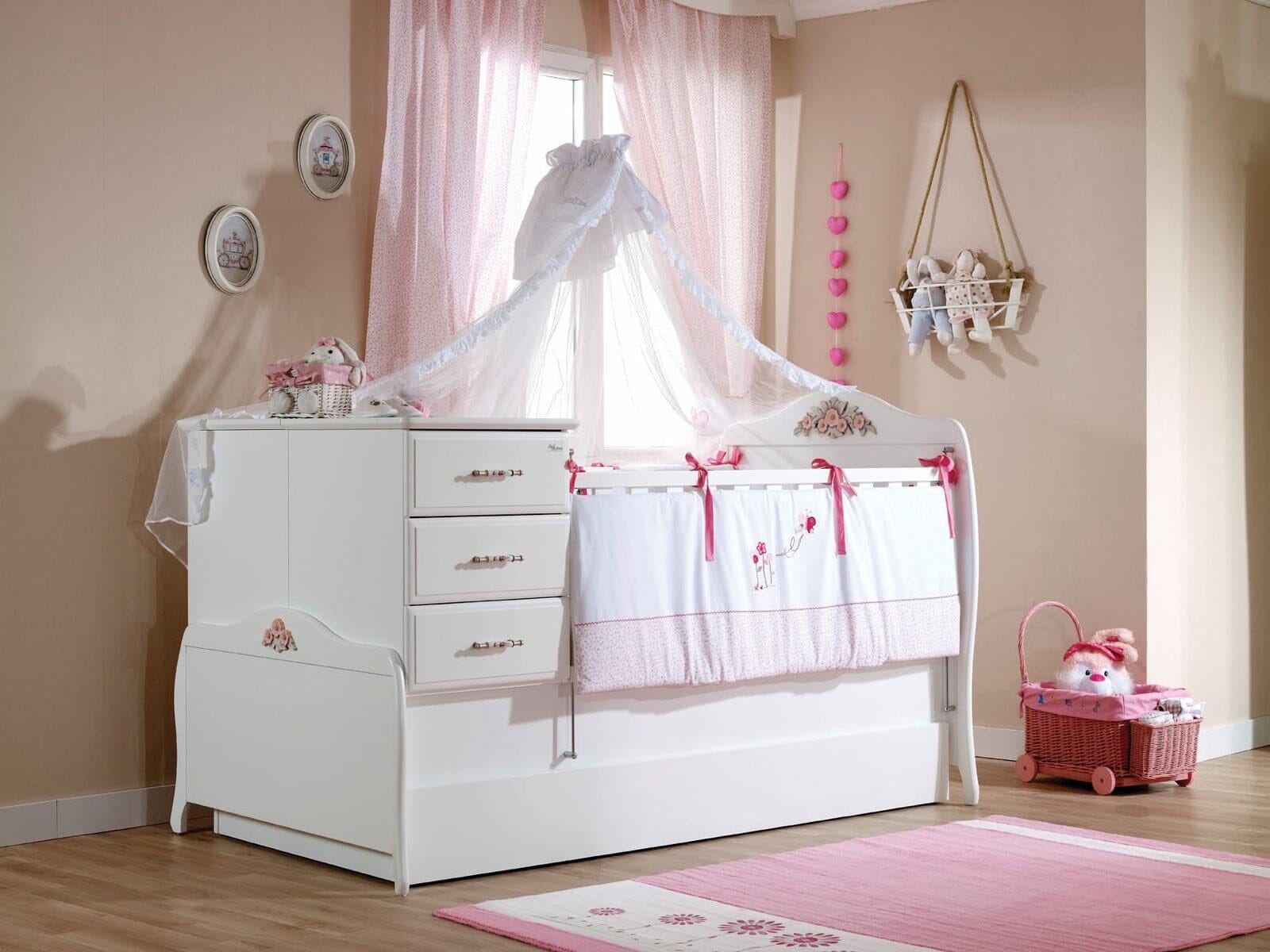 Prestij Grow & Play Girl’s Convertible Bed Meltem Kids 