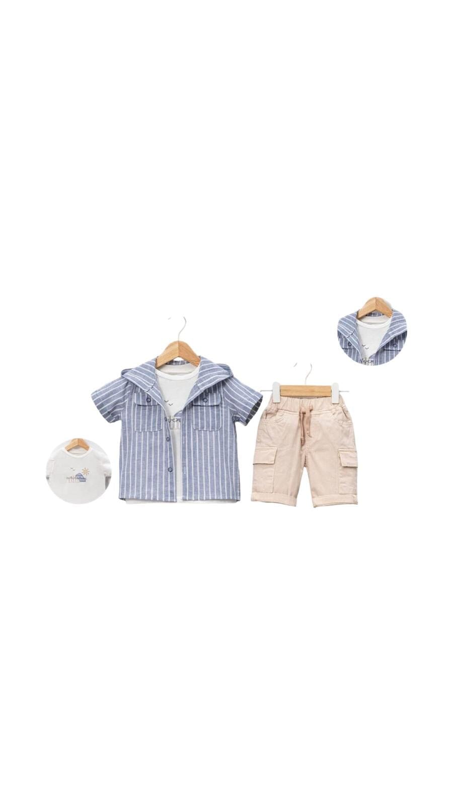 Kids' Casual Hoodie & Shorts Set Baby Boy Set Top Kids 