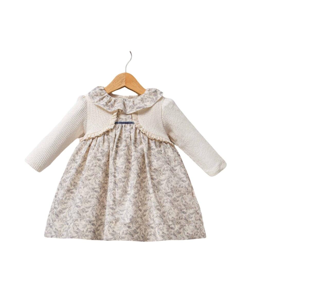 Floral Knit Dress - Ecru (6-36M) Baby dress TONGS 