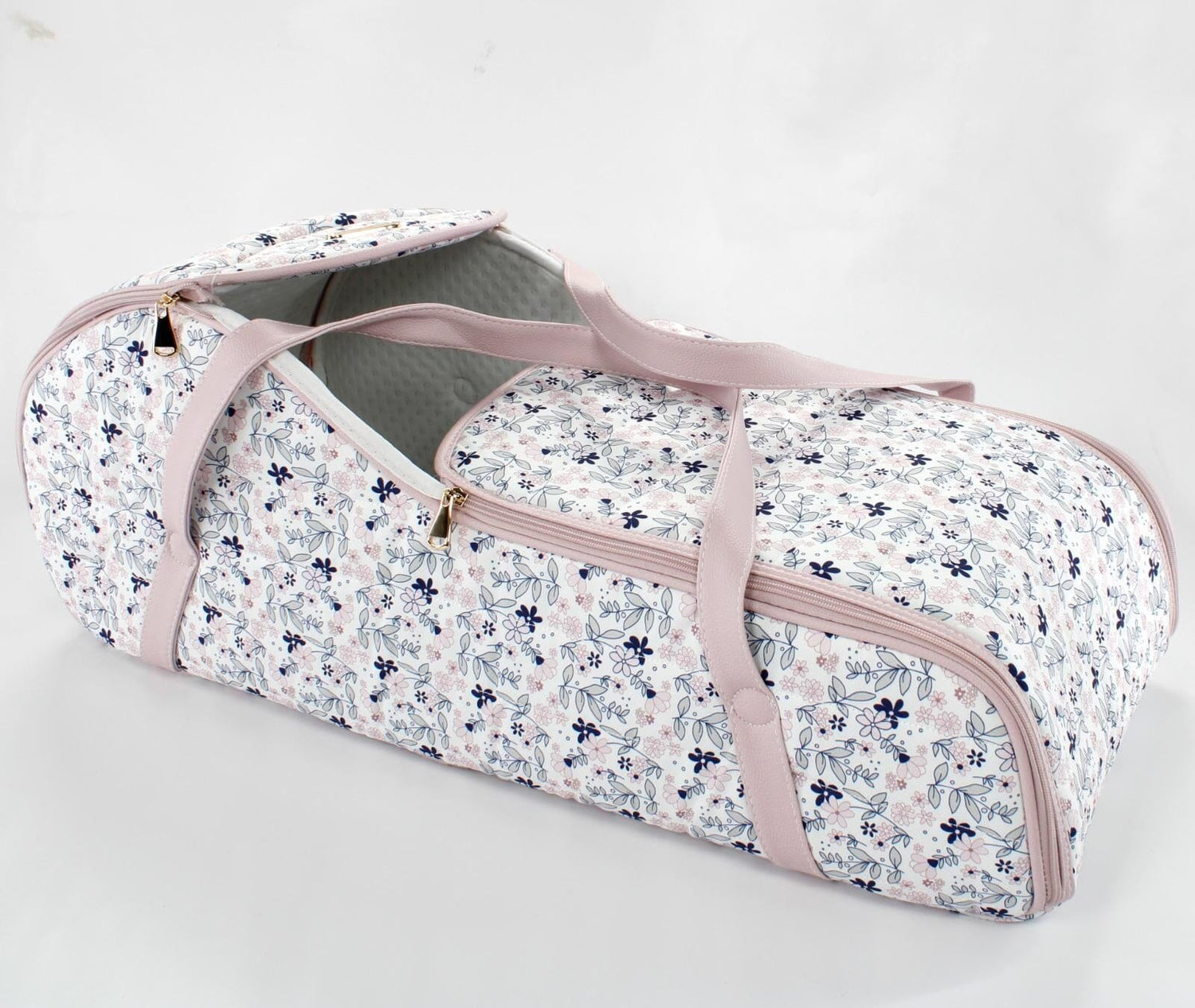 Portable Candy Baby Bassinet Carrier - Pink Floral Design Travel Bed Baby Bassinets M&Y 