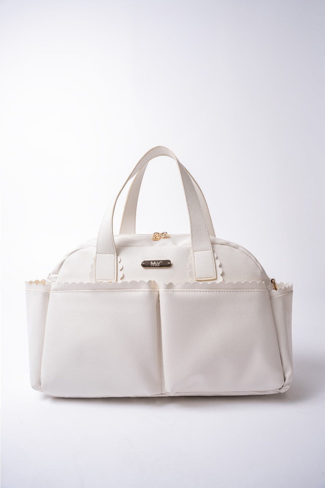 Cream Scalloped Diaper Bag baby diaper bag M&Y 