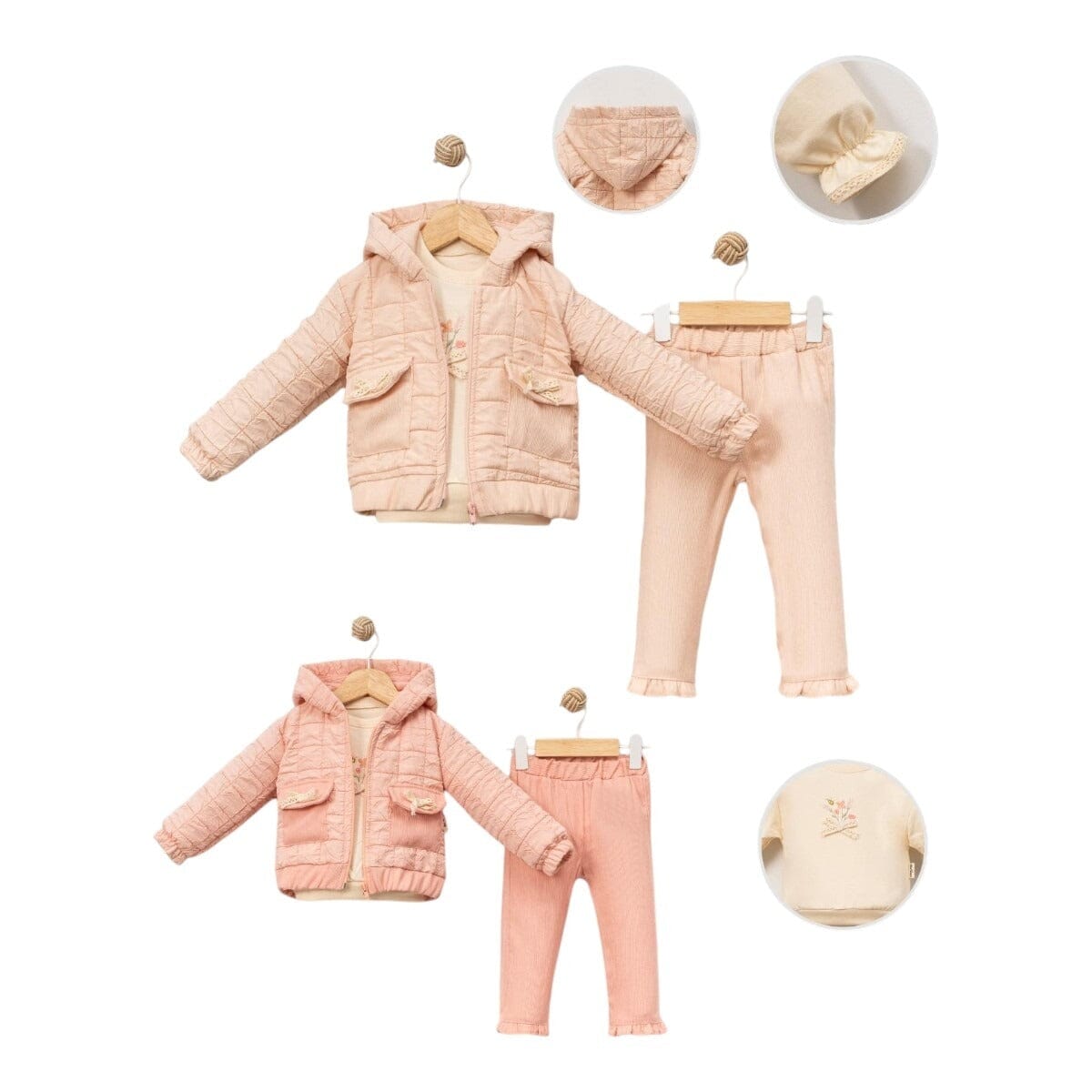 Premium Quilted Baby Girl Winter Set baby winter clothes cancuno 