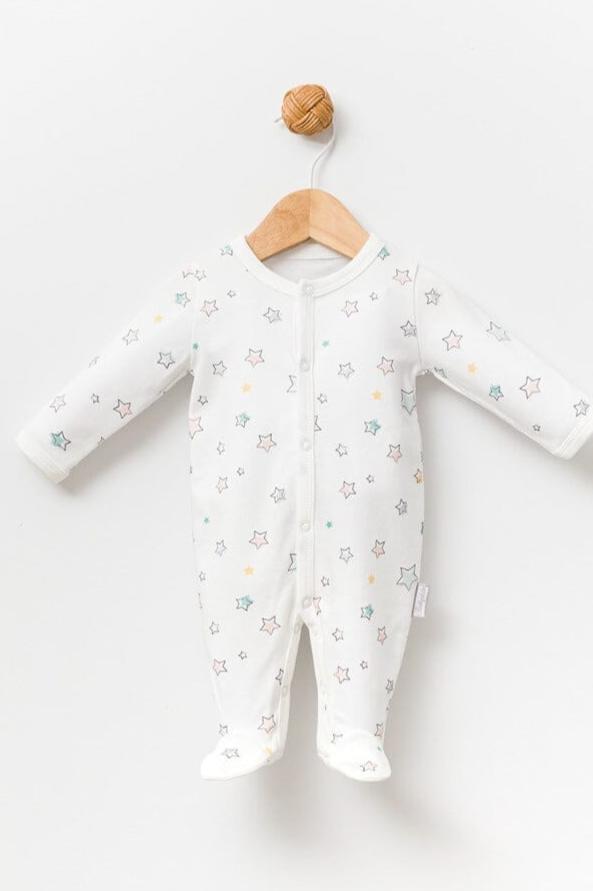 Star-Printed Cotton Sleepsuit for Premature & Tiny Babies General Babydola 