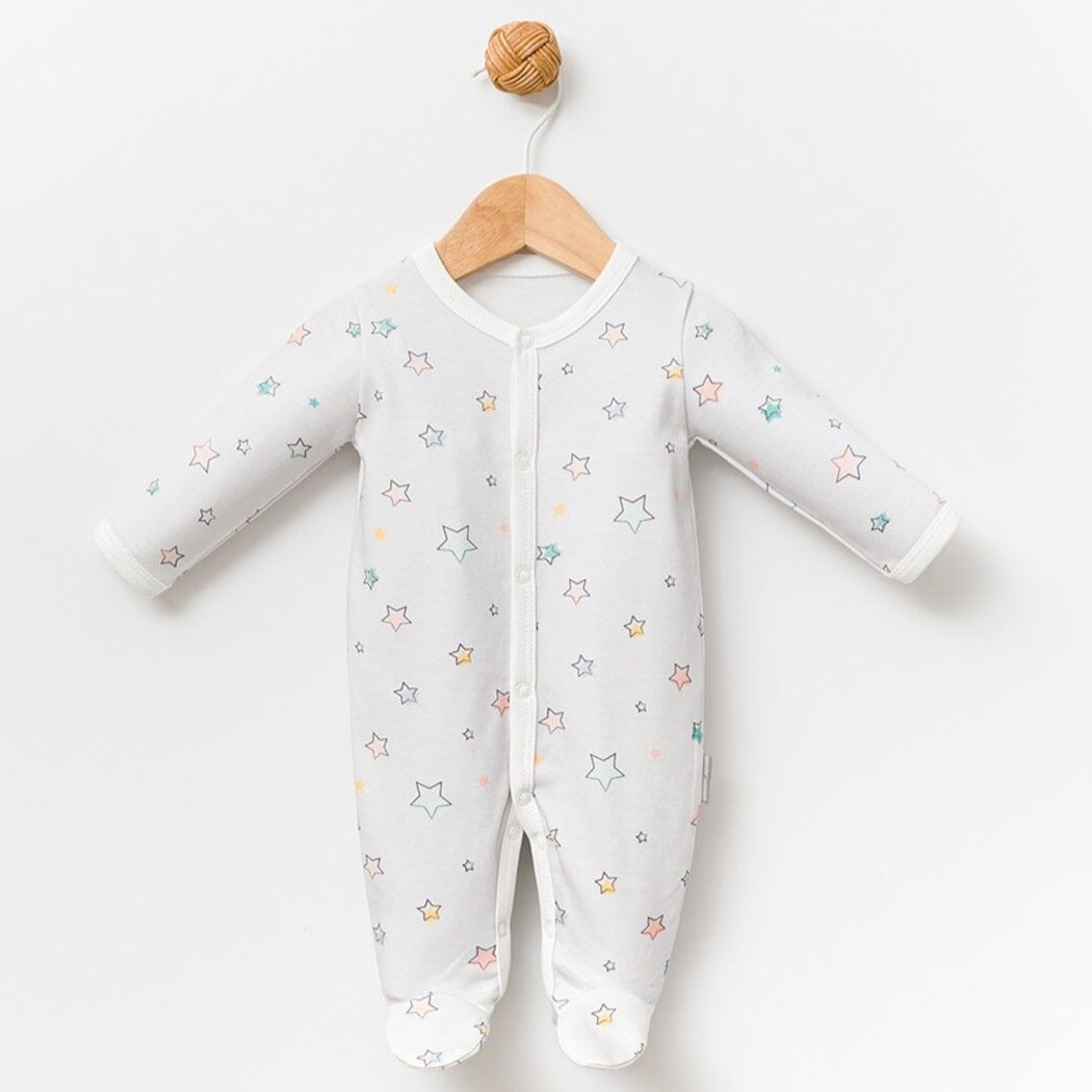 Star-Printed Cotton Sleepsuit for Premature & Tiny Babies General Babydola 