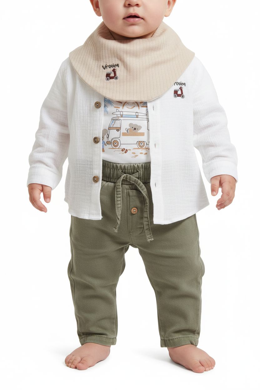 3-Piece Baby Boy Outfit - Surf Graphic Tee & Pants Set baby boy outfit Cocosiss 