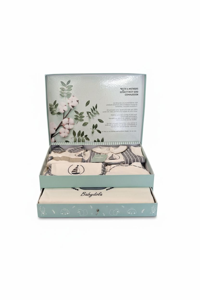 Luxury Baby Boy Gift Set - 10-Piece Turkish Cotton Newborn Essentials baby boy gift set Babydola 