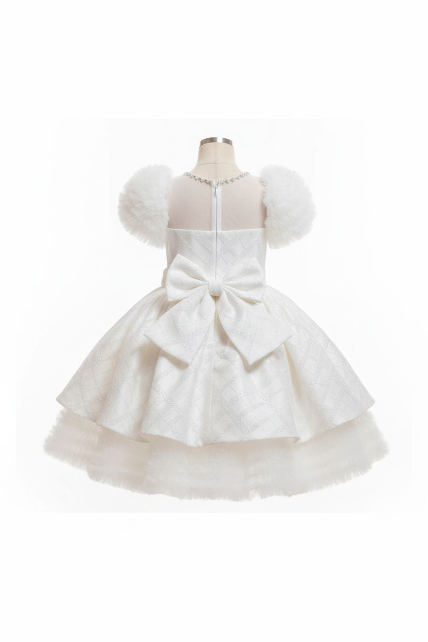 White Cloud Sleeve Princess Dress (4-8 Years) girls dress Not specified 