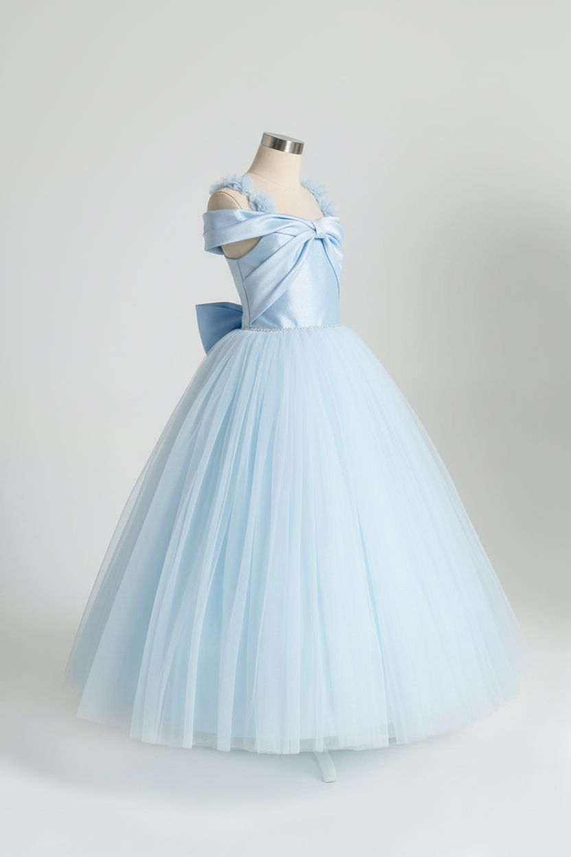 Blue Ballerina Tulle Gown (8-11yrs) Party Dress MISS HELIN'A 