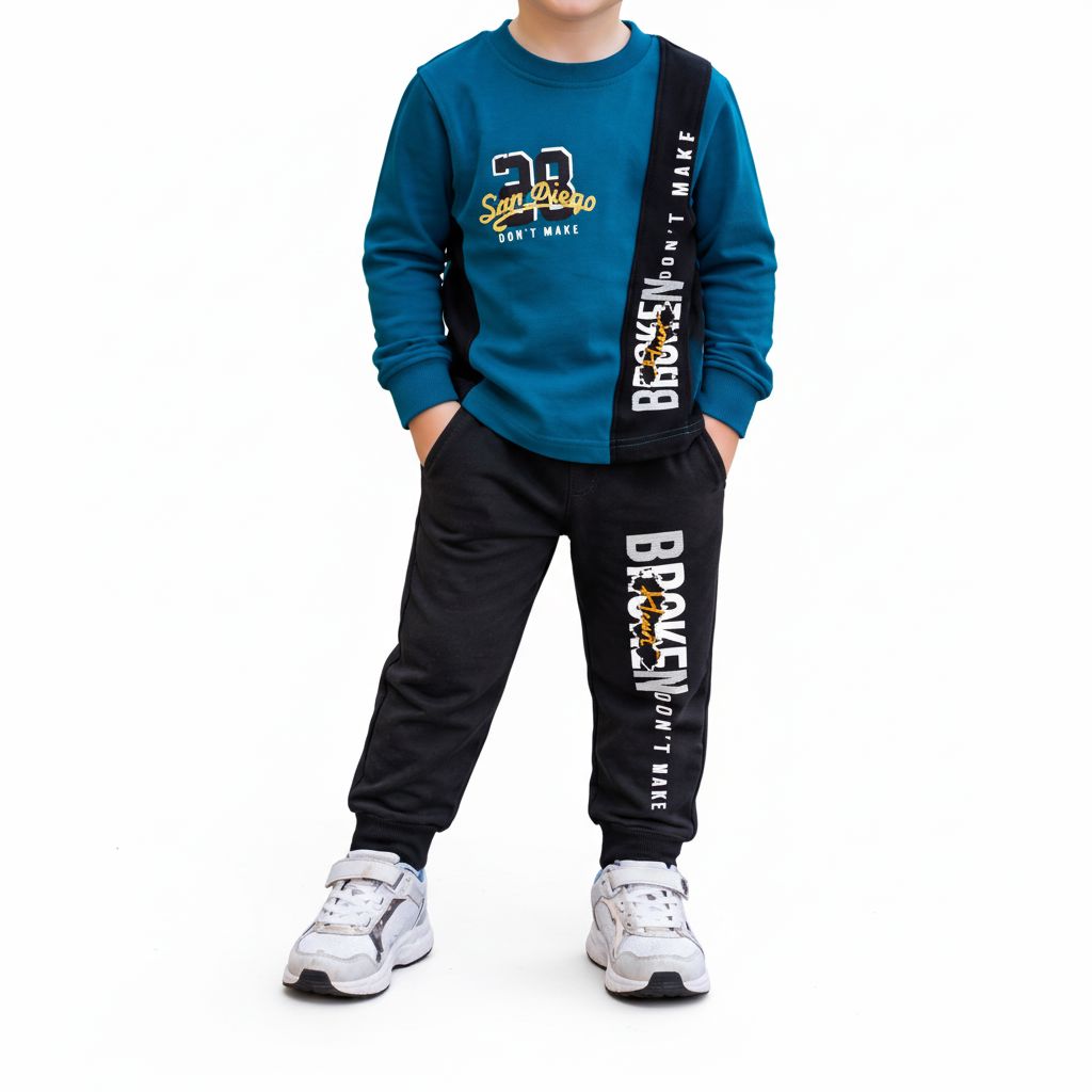 Cotton Jersey Tracksuit Set (3-6Yrs) Boys wear Tarik 