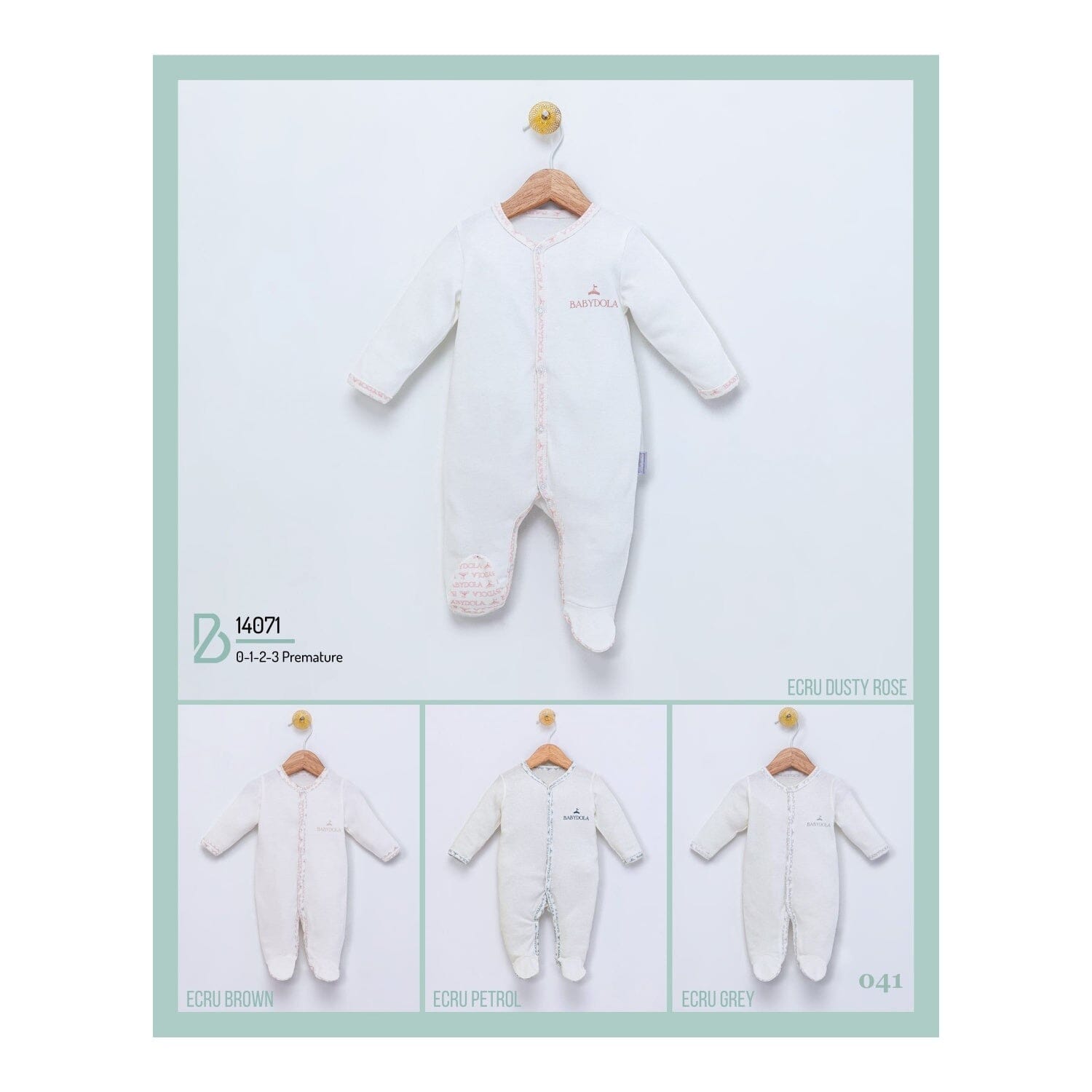 Babyola Premature & Newborn Sleepsuit General Babydola 