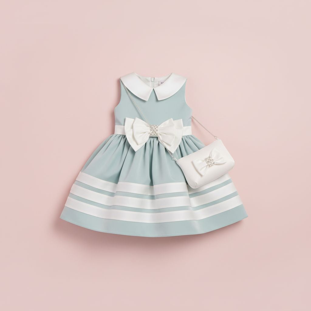 Girls Elegant Occasion Dress - Mint Green | Ages 2-6 DRESS Pamina Princess 